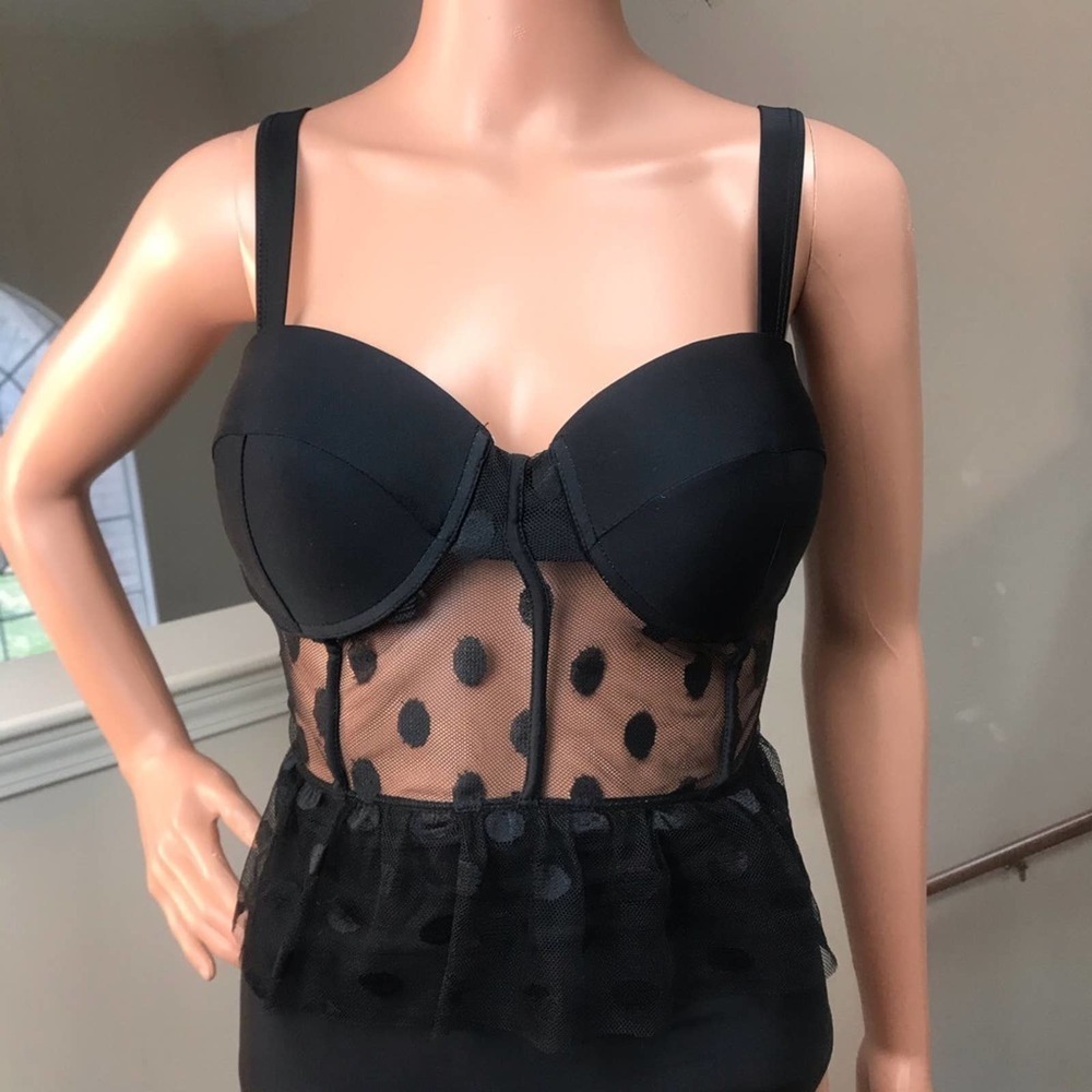 Black one piece Teddy   size large - Picture 4 of 5